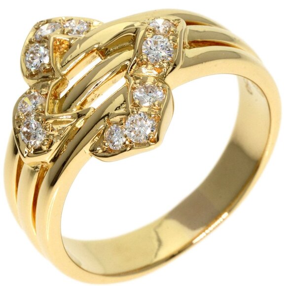 DIOR 18k Yellow Gold Diamond Ring - Picture 2 of 11